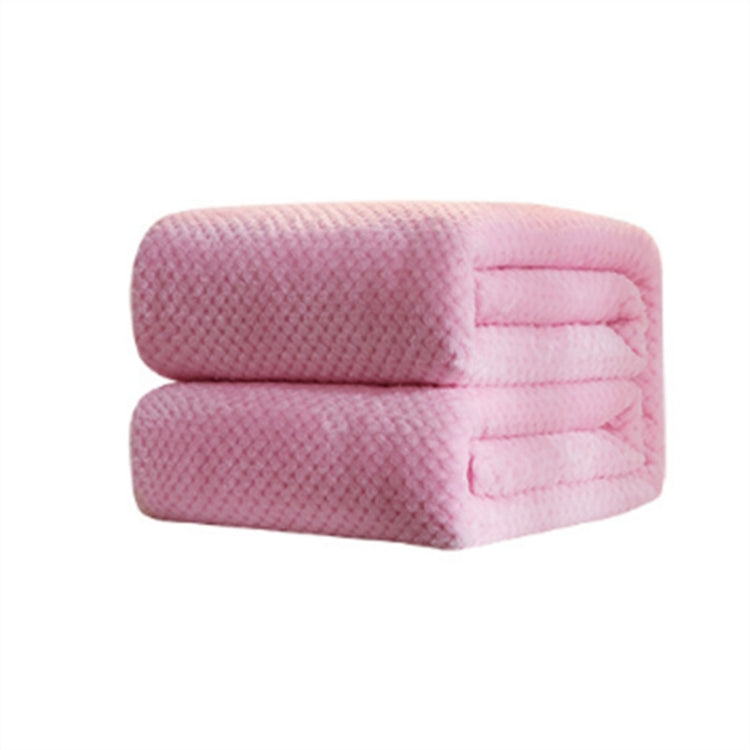 Thicken Solid Color Mesh Pineapple Flannel Blanket Coral Fleece Air Conditioning Sofa Cover Winter Warm Sheets Easy Wash Faux Fur Blankets