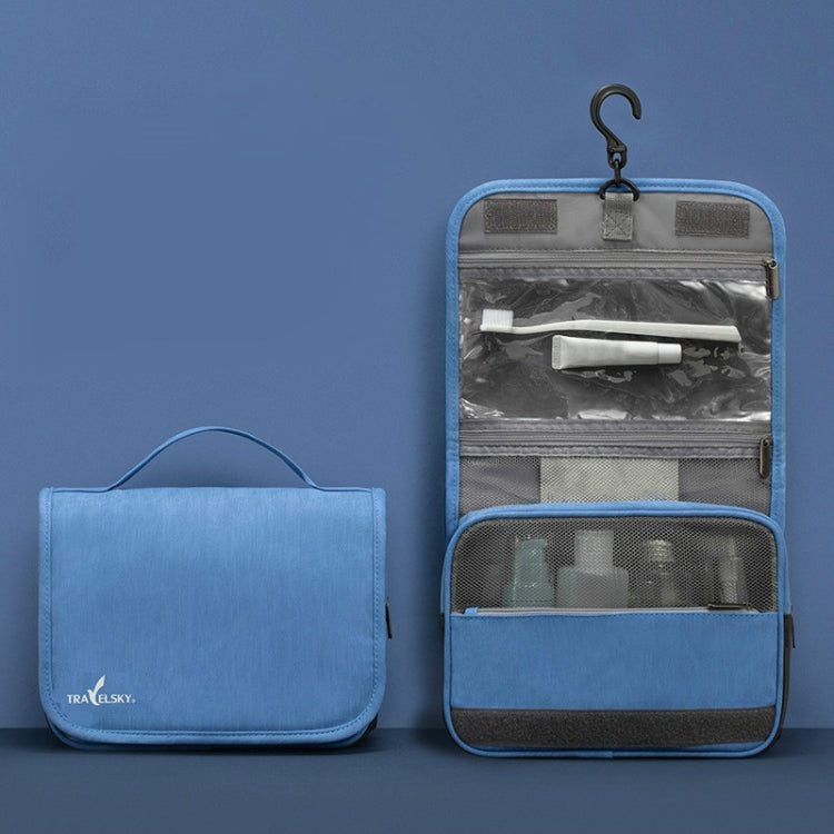 Travelsky Travel Storage Waterproof Pu Cosmetic Bag Multifunctional Folding Large Capacity Toiletry Bag