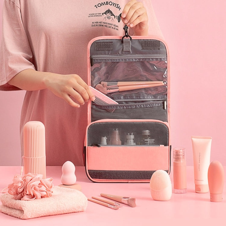 Travelsky Travel Storage Waterproof Pu Cosmetic Bag Multifunctional Folding Large Capacity Toiletry Bag