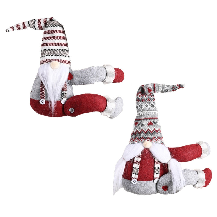 Christmas Decorations Striped Hat Forest Old Man Side Hug Curtain Door Curtain Buckle
