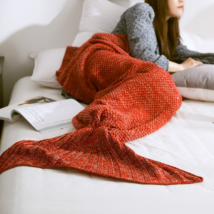 Mermaid Tail Blanket For Adult Super Soft Sleeping Knitted Blankets