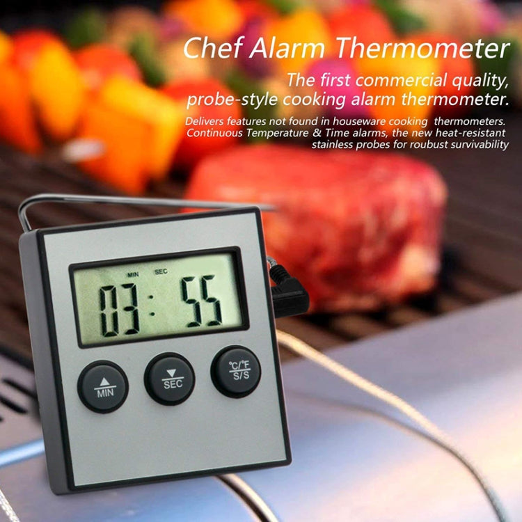 Digital Oven Thermometer Kitchen Food Cooking Meat BBQ Probe Thermometer Timer Water Milk Temperature Cooking Tools