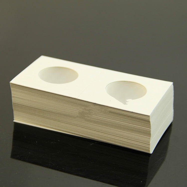 50 PCS / 3 Sets 40mm Diameter Coin Protector Square Coin Collection Paper Clip