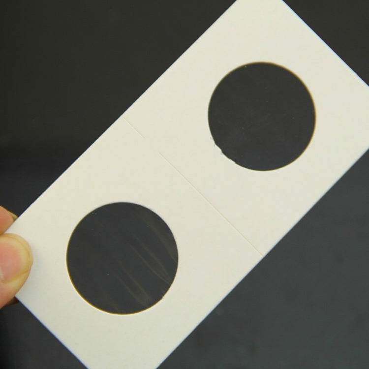 50 PCS / 3 Sets 40mm Diameter Coin Protector Square Coin Collection Paper Clip