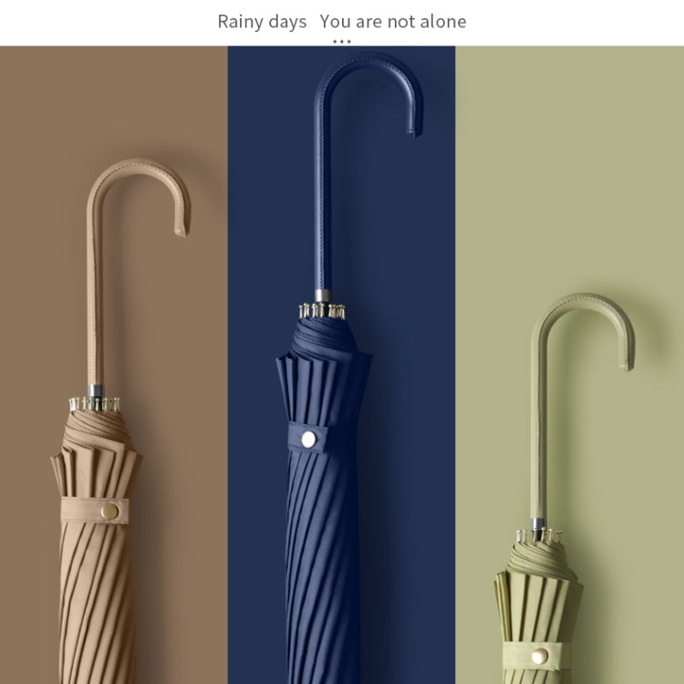 All-weather Umbrella With 16 Bones Enlarged By A Long Handle Straight Pole Umbrella