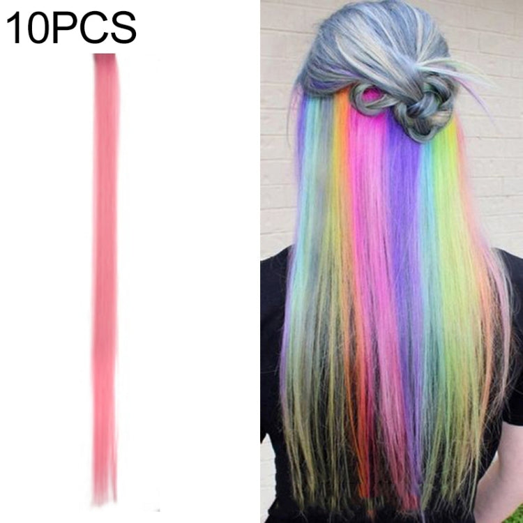 10 PCS Chemical Fiber Wig One-Step Gradient Color Single Card Wig
