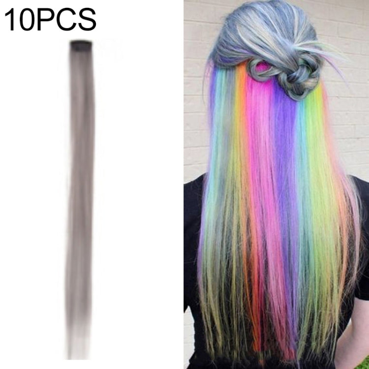 10 PCS Chemical Fiber Wig One-Step Gradient Color Single Card Wig