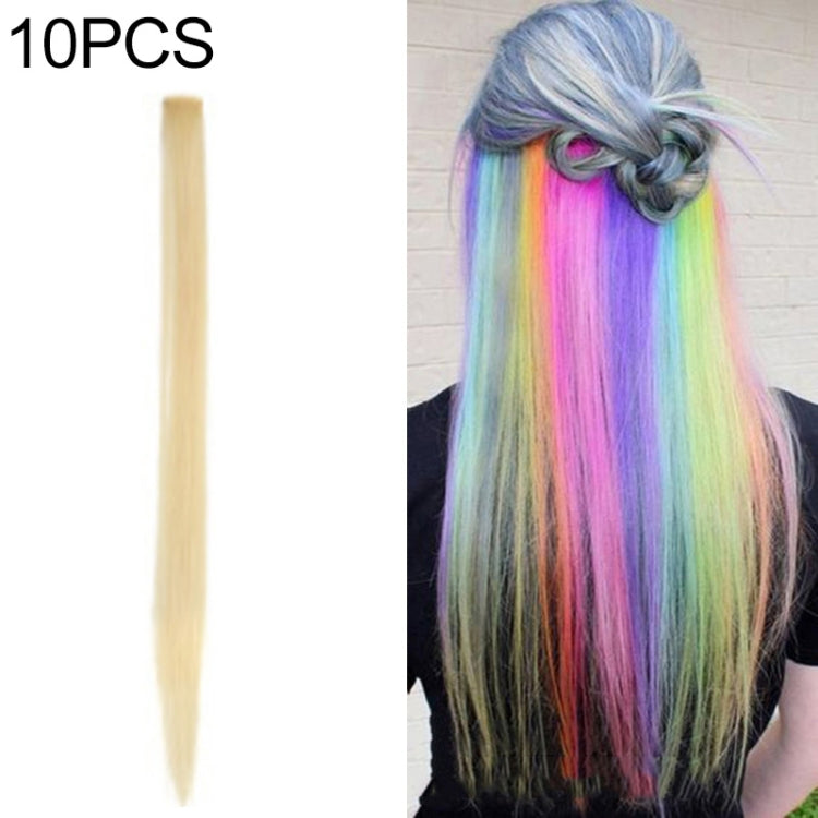 10 PCS Chemical Fiber Wig One-Step Gradient Color Single Card Wig