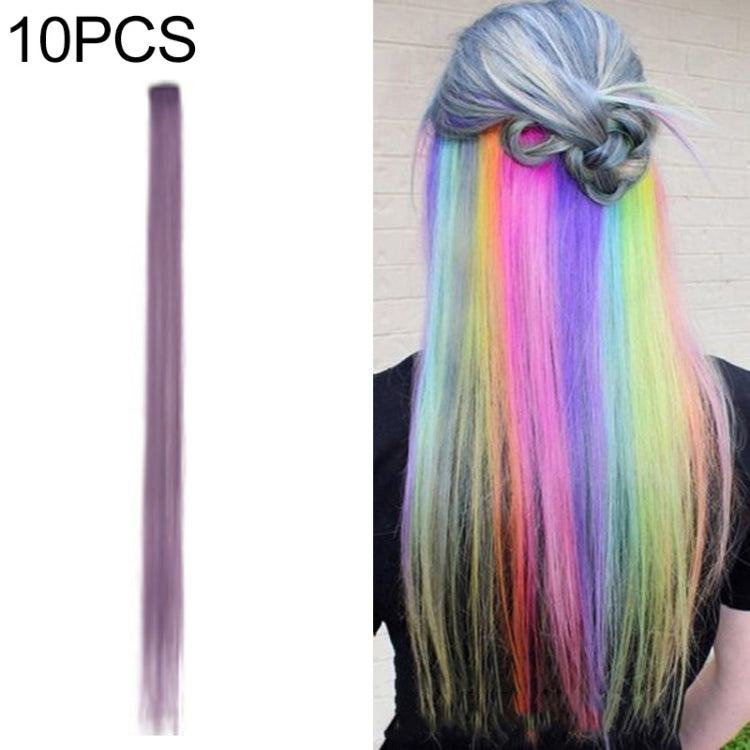10 PCS Chemical Fiber Wig One-Step Gradient Color Single Card Wig