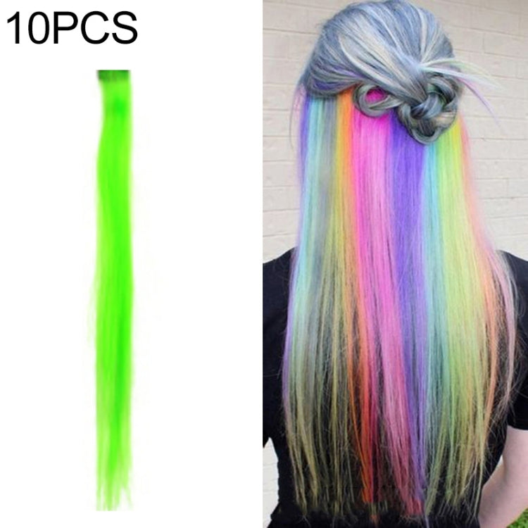 10 PCS Chemical Fiber Wig One-Step Gradient Color Single Card Wig