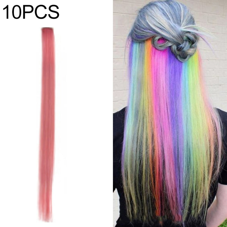 10 PCS Chemical Fiber Wig One-Step Gradient Color Single Card Wig