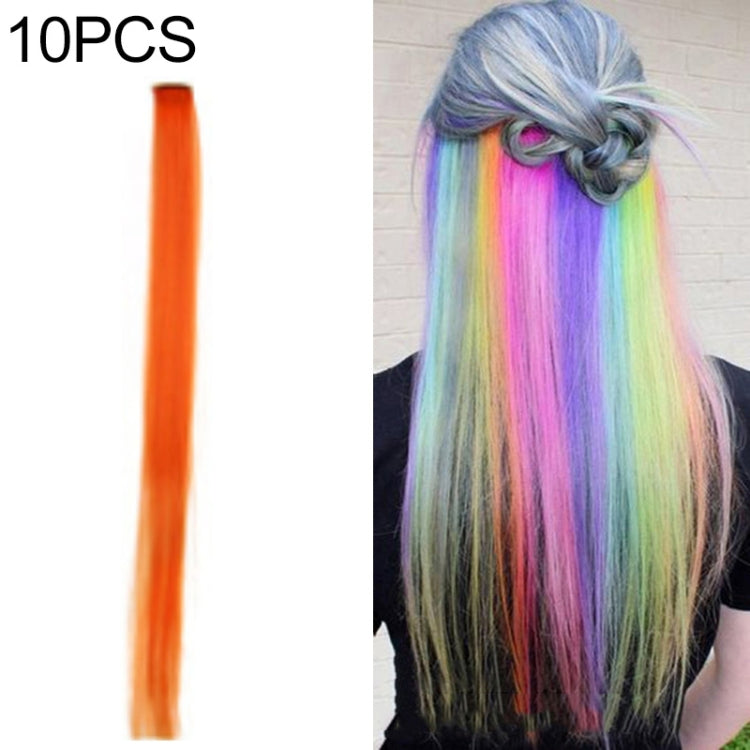 10 PCS Chemical Fiber Wig One-Step Gradient Color Single Card Wig