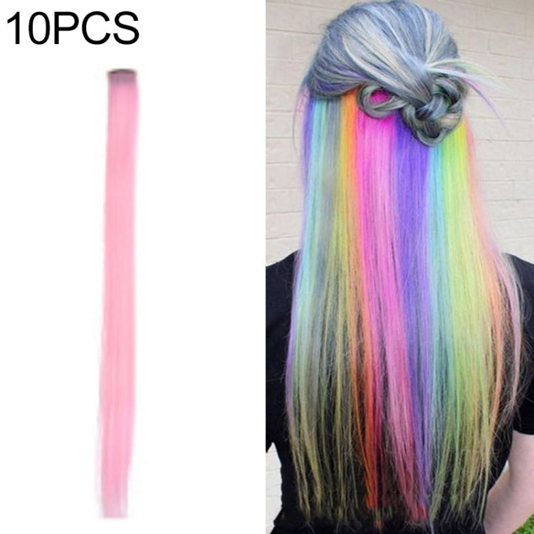 10 PCS Chemical Fiber Wig One-Step Gradient Color Single Card Wig