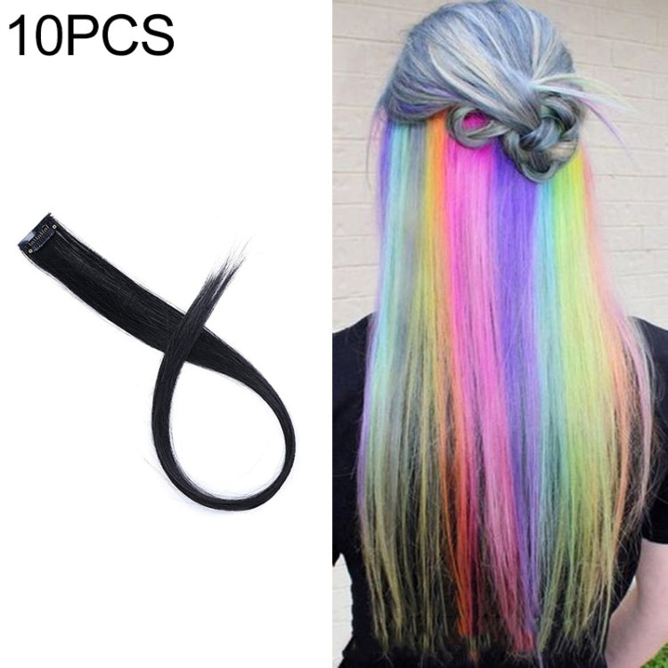 10 PCS Chemical Fiber Wig One-Step Gradient Color Single Card Wig