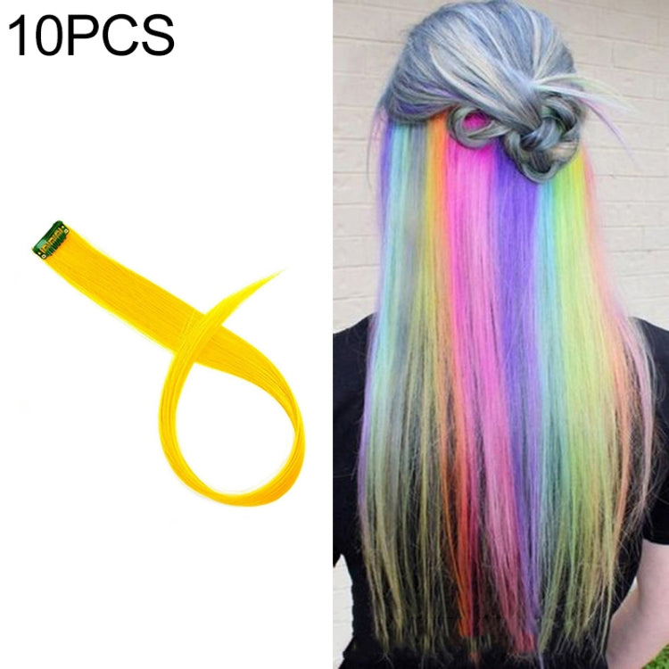 10 PCS Chemical Fiber Wig One-Step Gradient Color Single Card Wig