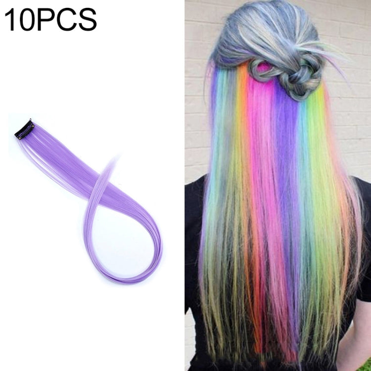 10 PCS Chemical Fiber Wig One-Step Gradient Color Single Card Wig