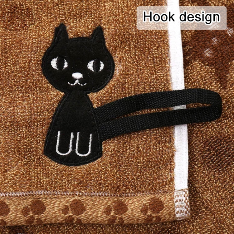 Cute Kitten Pattern Print Cotton Soft Child-Towel Household Face Towel Cartoon Cat Cotton Towels