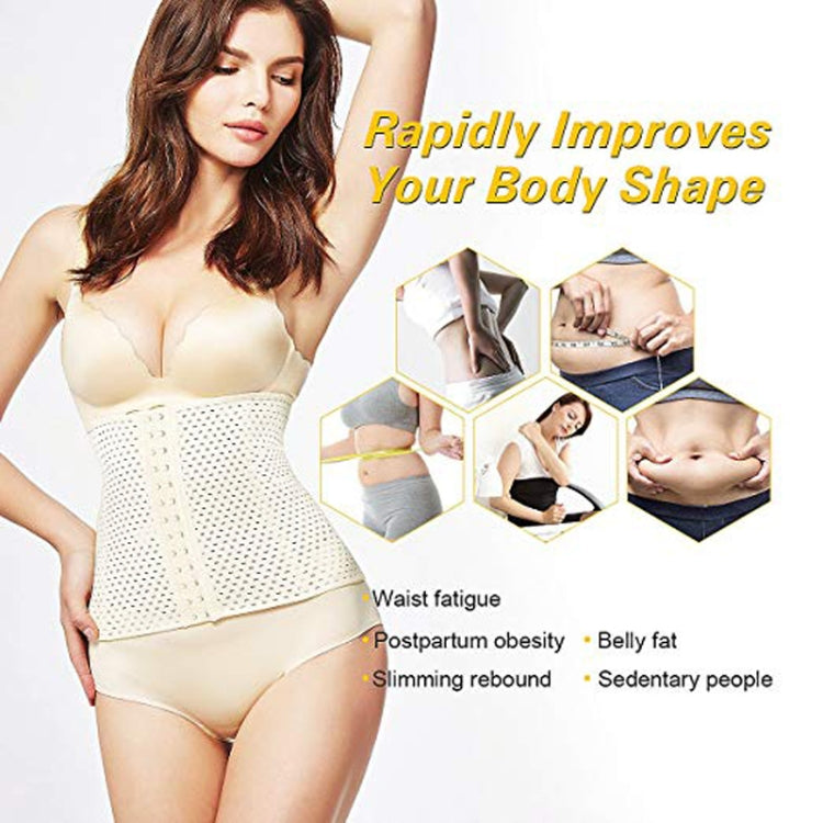 3 PCS 13-Buckle Belly Belt Hollowing Out Strong Waist Shaping Shaping Stomach Girdle Ladies Postpartum Corset Belt