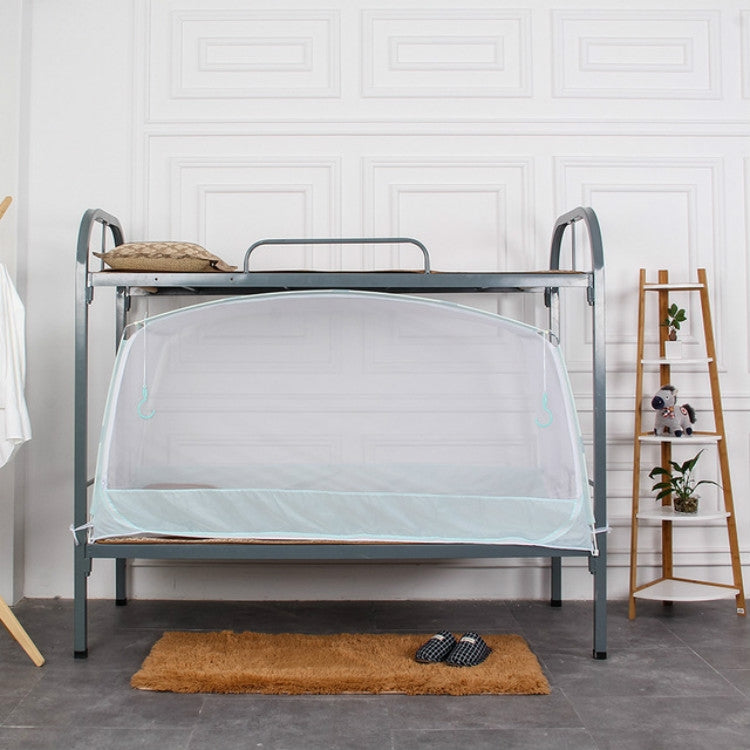 Student Dormitory Single Bed Zipper Square Top Encryption Full Bottom Mosquito Net