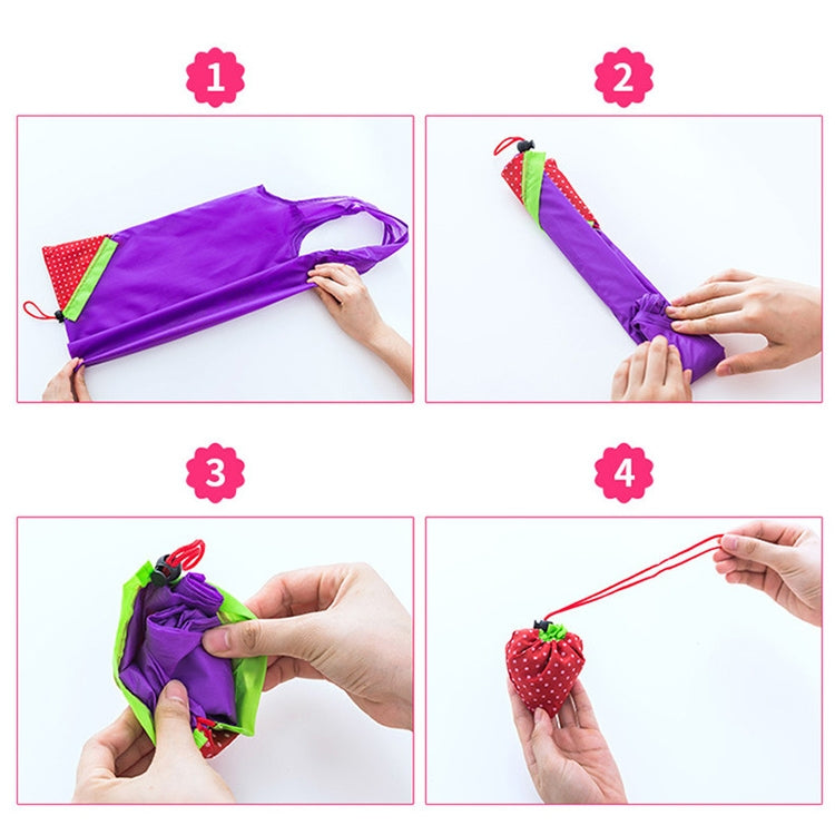 Creative Strawberry Shopping Reusable Folding Reusable Grocery Shopping Bag