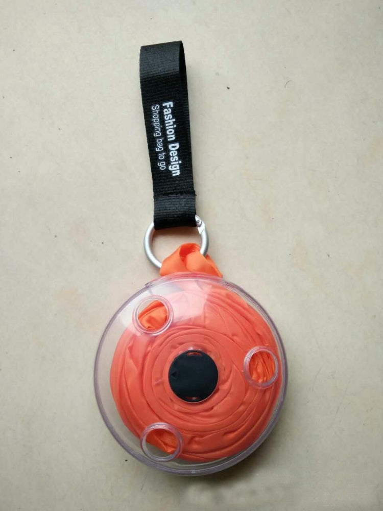 Portable Tote In Pouch Reusable Folding Carabiner Shopping Bag