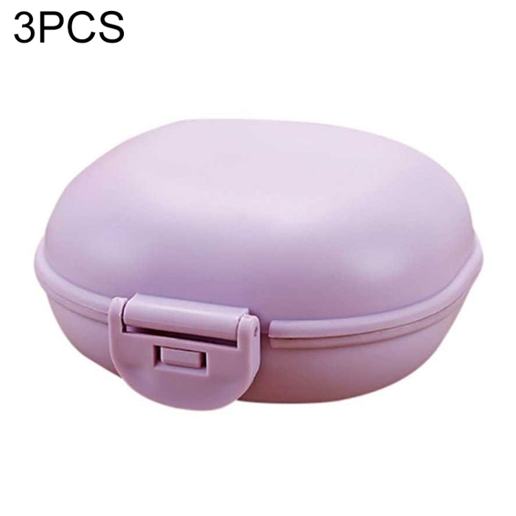 3 PCS Bathroom Dish Plate Case Home Shower Travel Hiking Holder Container Soap Box