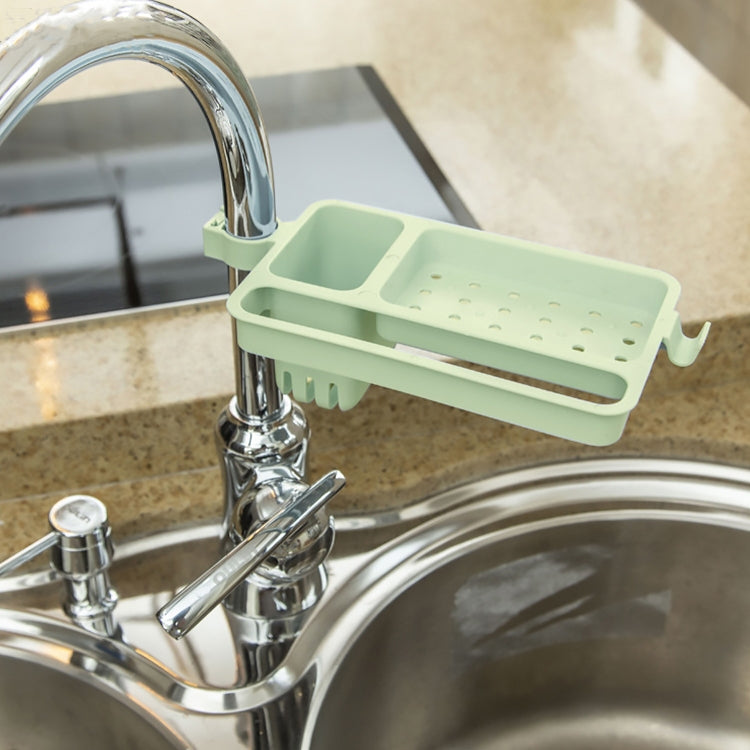 Multifunctional Bathroom Faucet Drain Rack Soap Box Rag Hook