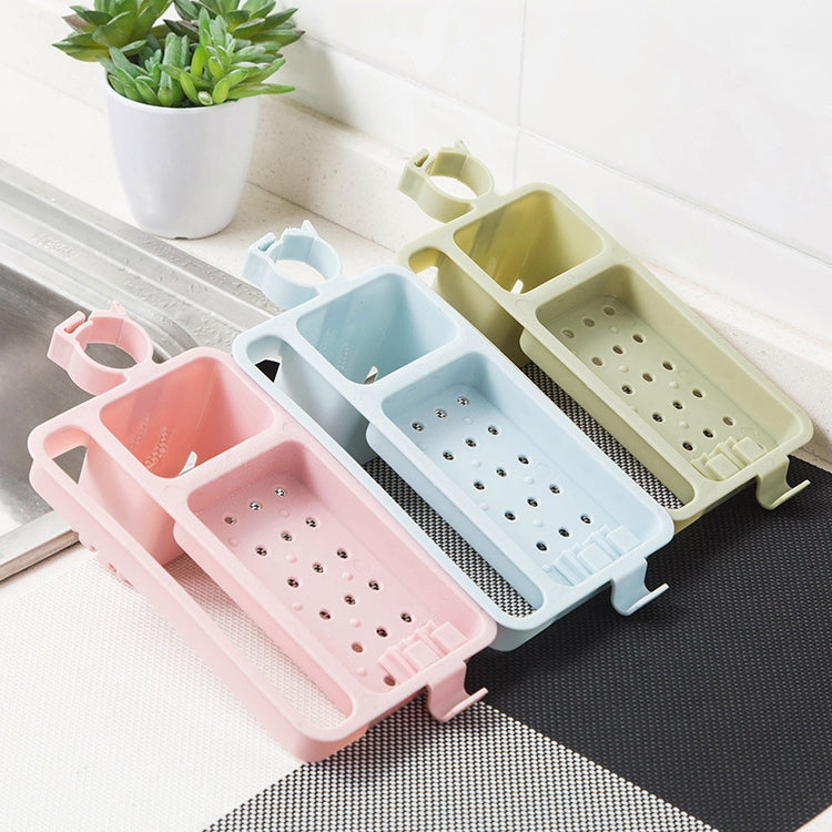 Multifunctional Bathroom Faucet Drain Rack Soap Box Rag Hook