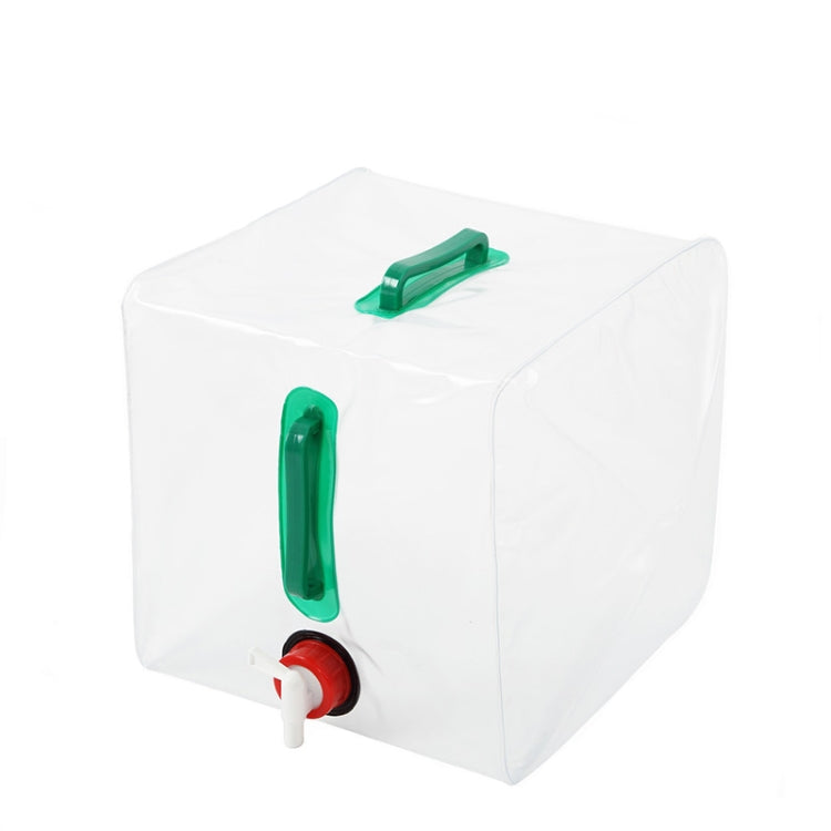 20L Outdoor Camping Folding Bucket Transparent Plastic Folding Water Bag