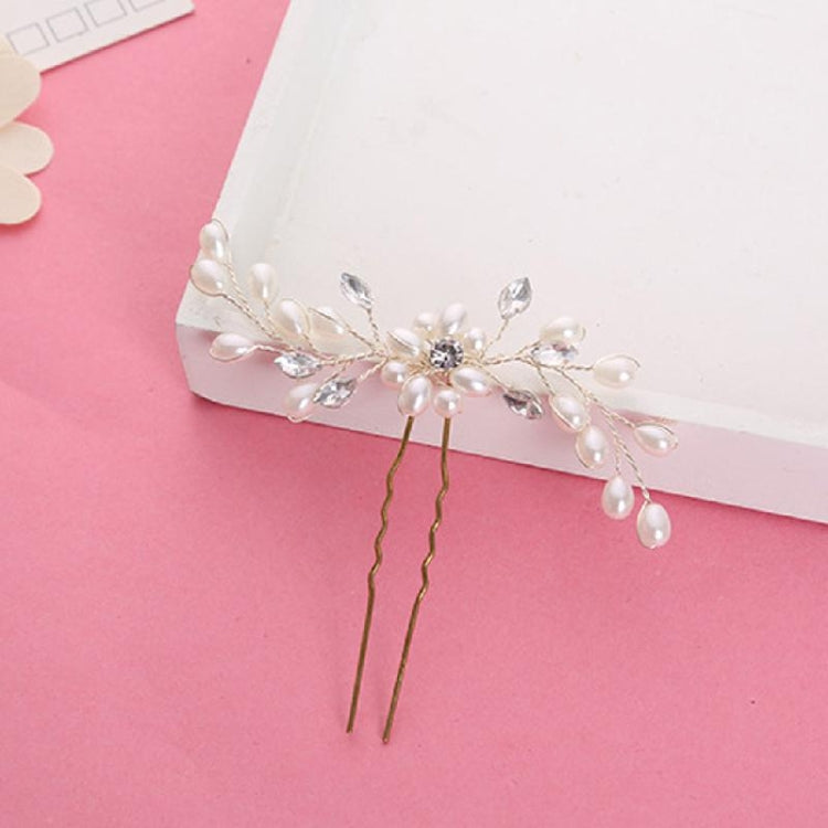 2PCS Festival Wedding Hair Accessories Bridal Hair Stick Floral Hairpin Beautiful Headdress Plait Hair Clip Vine Accessories