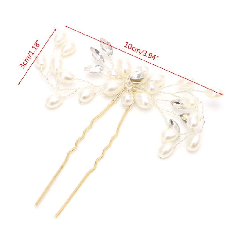 2PCS Festival Wedding Hair Accessories Bridal Hair Stick Floral Hairpin Beautiful Headdress Plait Hair Clip Vine Accessories