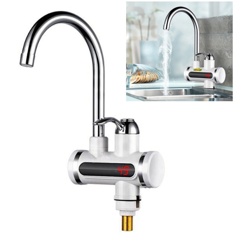220V Kitchen Tankless Water Heater Instant Electric Faucet Electric Heater Tap with Temperature Display