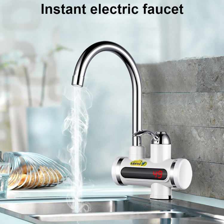 220V Kitchen Tankless Water Heater Instant Electric Faucet Electric Heater Tap with Temperature Display