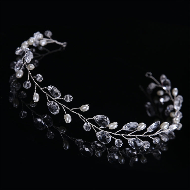 Fashion Leaves Bridal Hair Accessories Handmade Crystal Hair Jewelry Wedding Headband Headpiece for Women