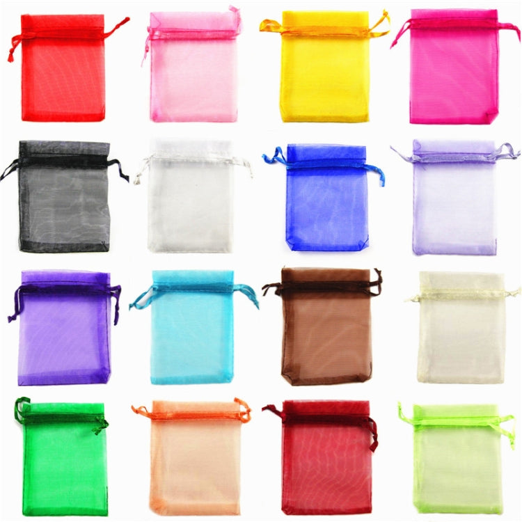 100 PCS Organza Gift Bags Jewelry Packaging Bag Wedding Party Decoration, Size: 7x9cm