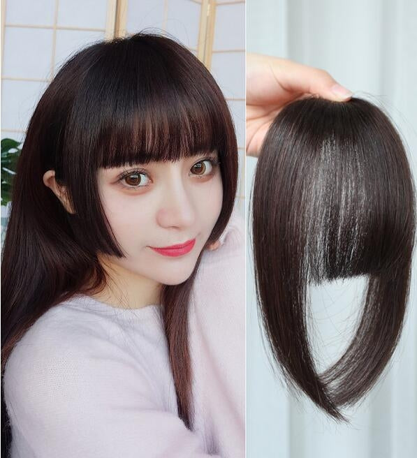 Women Fake Fringe Clip In Bangs Hair Extensions with High Temperature Synthetic Fiber