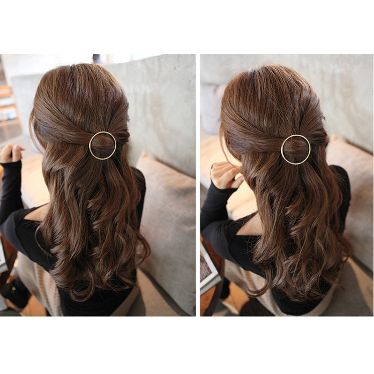 3 PCS New Hairpins Triangle Moon Hair Pin Jewelry Clover Round Hair Clip For Women Barrettes Head Accessories Bijoux De Tete