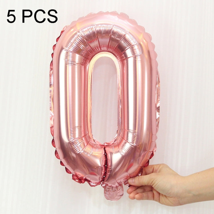 5pcs 16inch Number Foil Balloons Happy Birthday Party Wedding Balloons