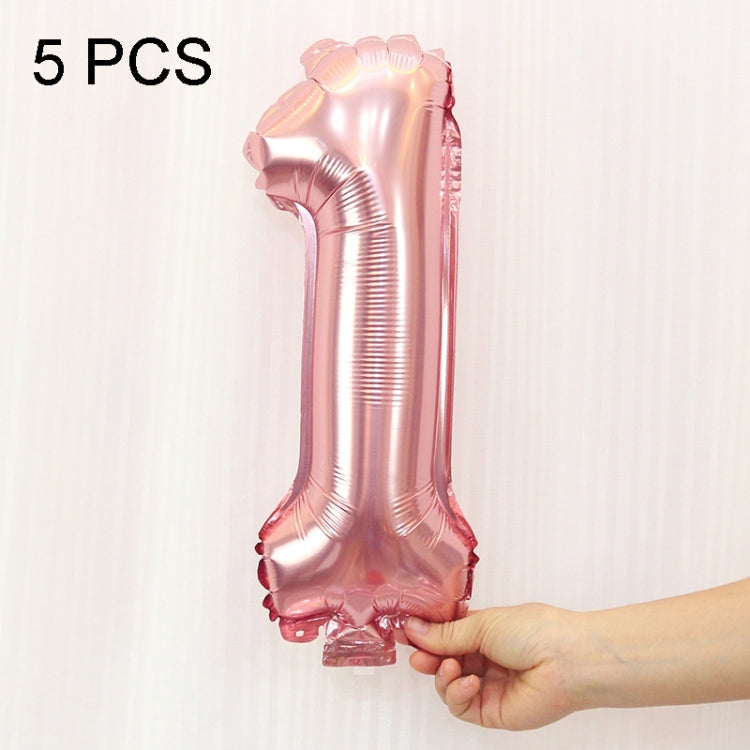 5pcs 16inch Number Foil Balloons Happy Birthday Party Wedding Balloons