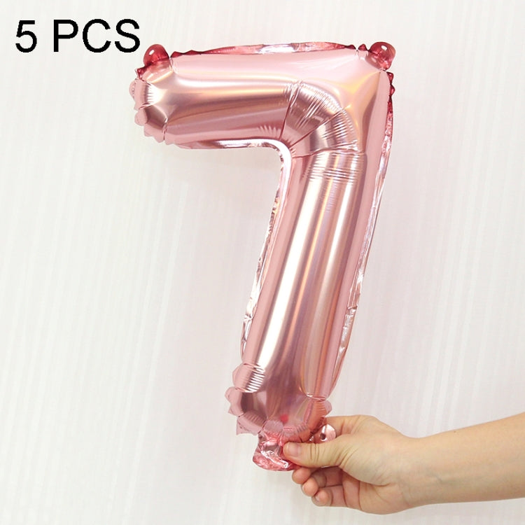 5pcs 16inch Number Foil Balloons Happy Birthday Party Wedding Balloons