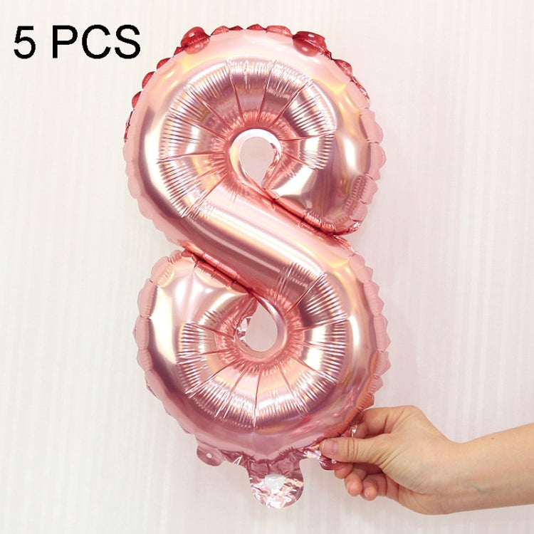 5pcs 16inch Number Foil Balloons Happy Birthday Party Wedding Balloons
