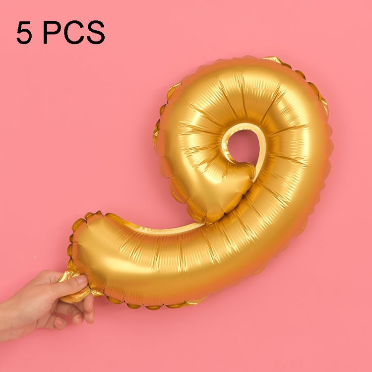 5pcs 16inch Number Foil Balloons Happy Birthday Party Wedding Balloons