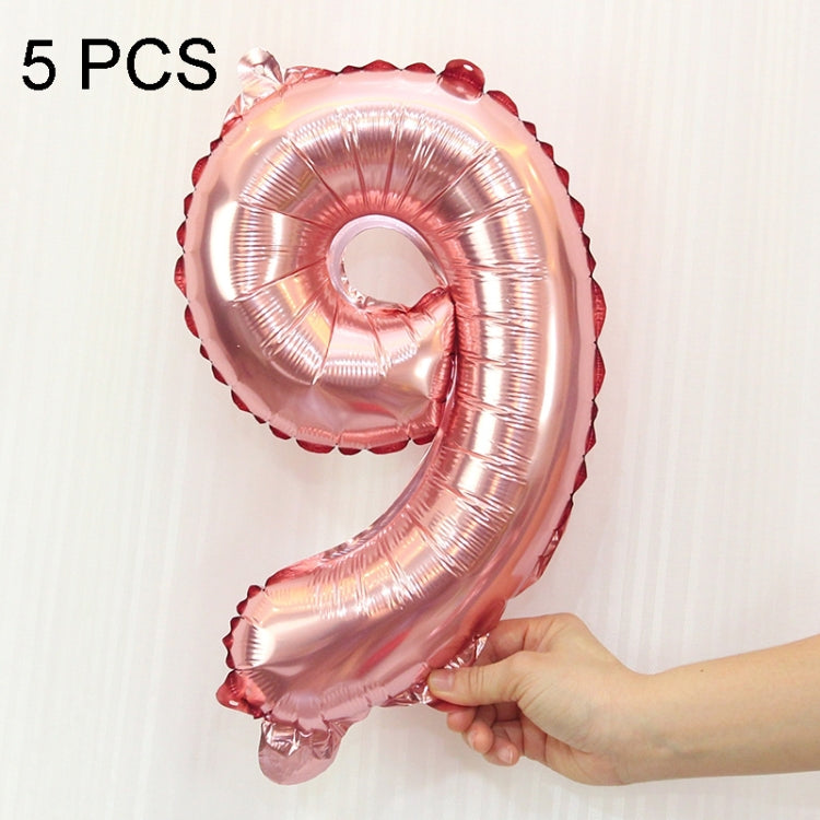 5pcs 16inch Number Foil Balloons Happy Birthday Party Wedding Balloons
