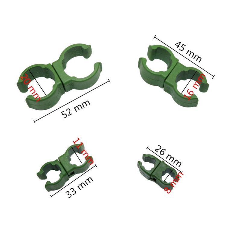 Rotary Buckle Gardening Plastic Bracket Support Universal Tube Clamp Plastic Buckle