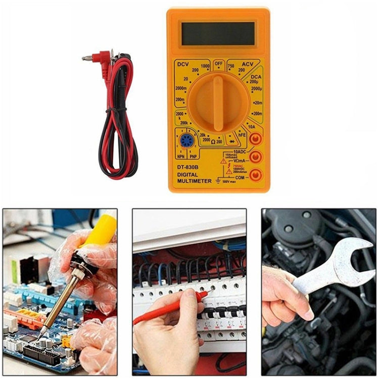 DT-830B Handheld Digital Multimeter Ammeter Voltmeter Digital Display Universal Tester Meter