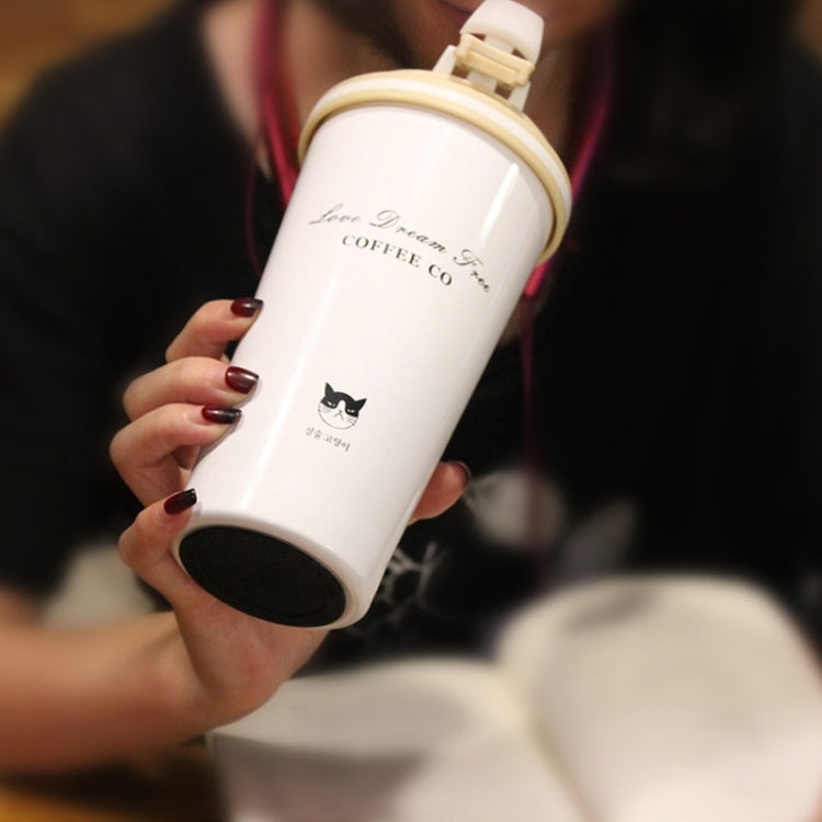 500ML Portable Stainless Steel Creative Gift Coffee Cup Office Vacuum Thermos Mug