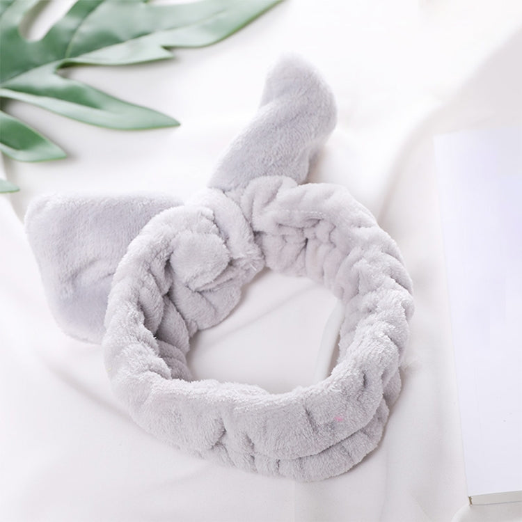 Women New Letter "OMG" Coral Fleece Soft Bow Headbands Cute Hair Holder Headwear Hair Accessories
