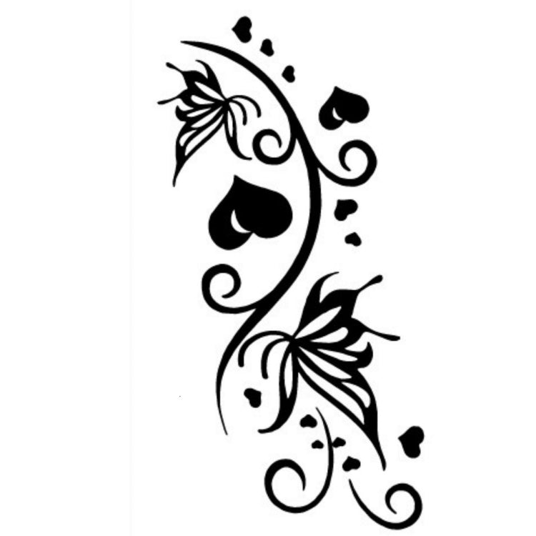 10 PCS Classic Black  Waterproof Temporary Tattoo Sticker