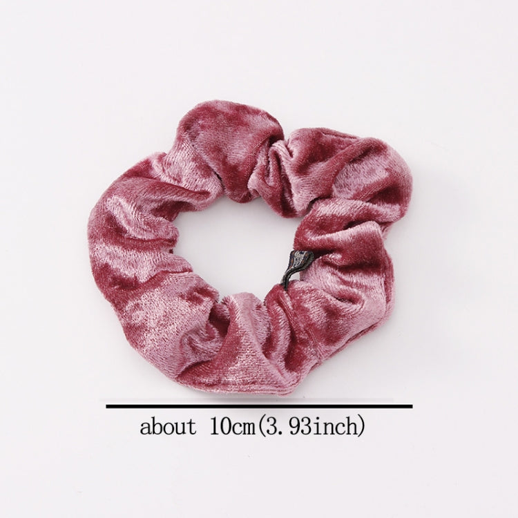 5 PCS Velvet Solid Color Elastic Hair Bands Ponytail Holder Scrunchies Tie Hair Rubber Band Headband