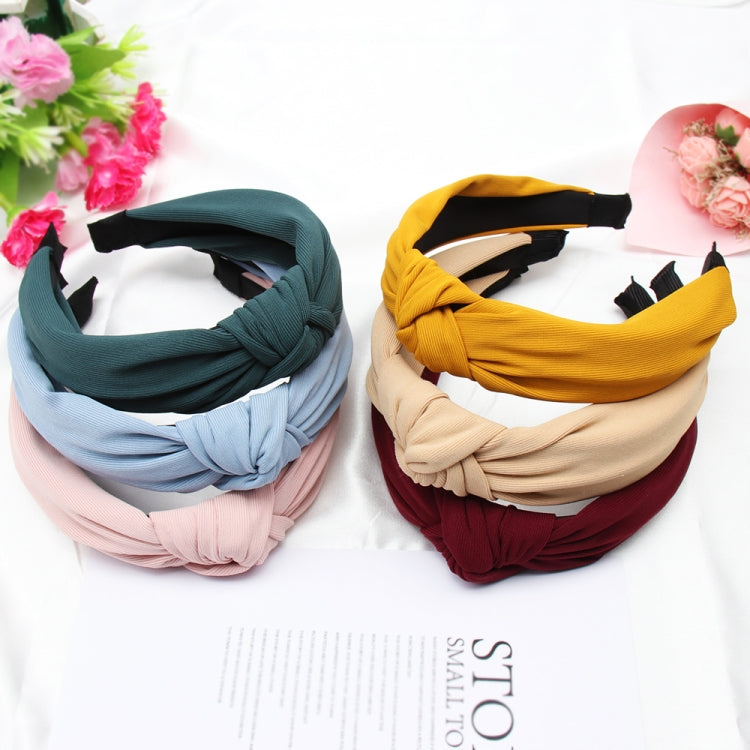 Soft Knotted Headband Hairband Lady Bow Hair Hoop Hair Accessories